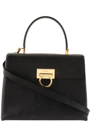 Gancini Plate 2-Way Bag Black