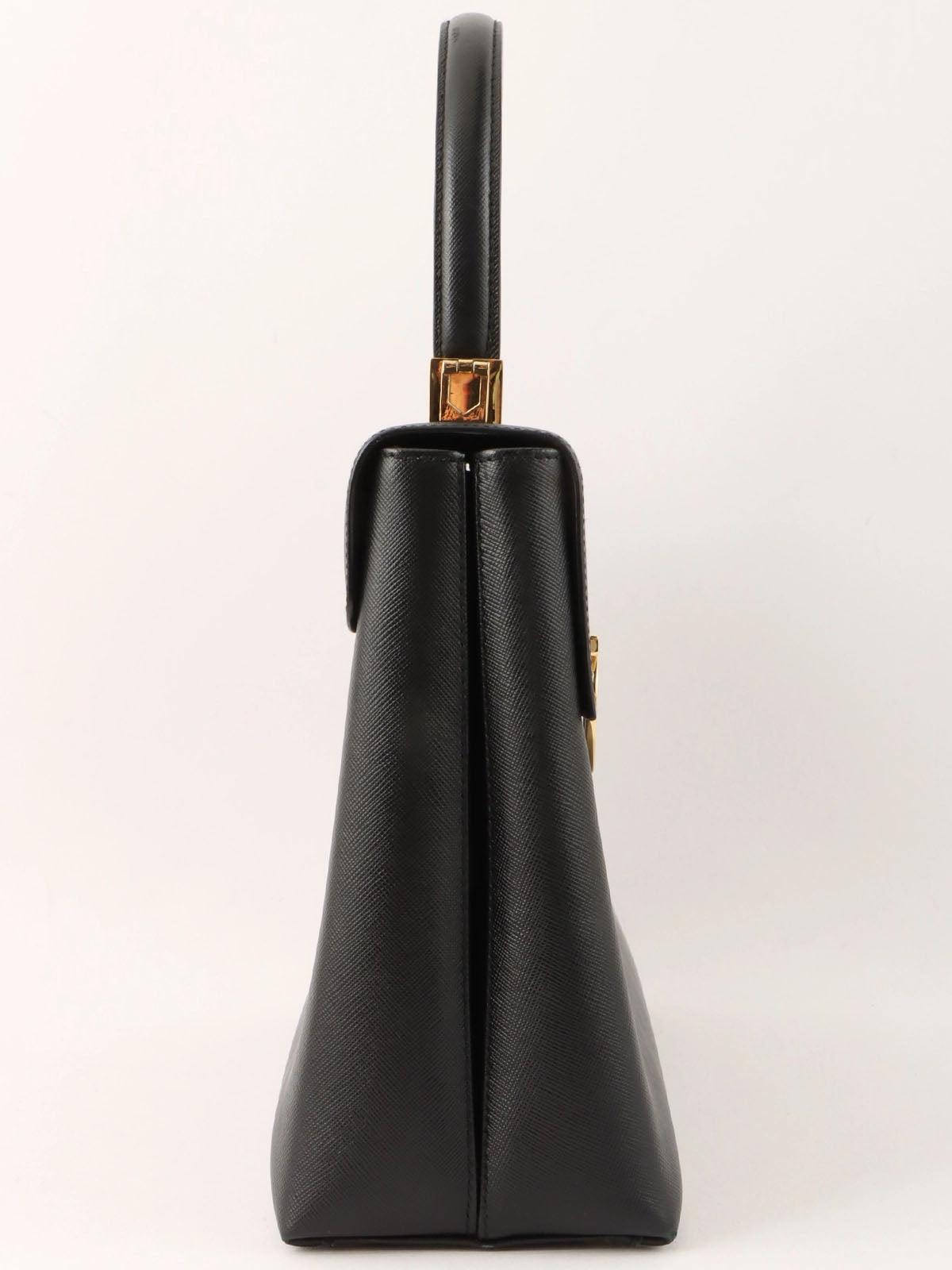 ガンチーニプレート2wayバッグ ブラック