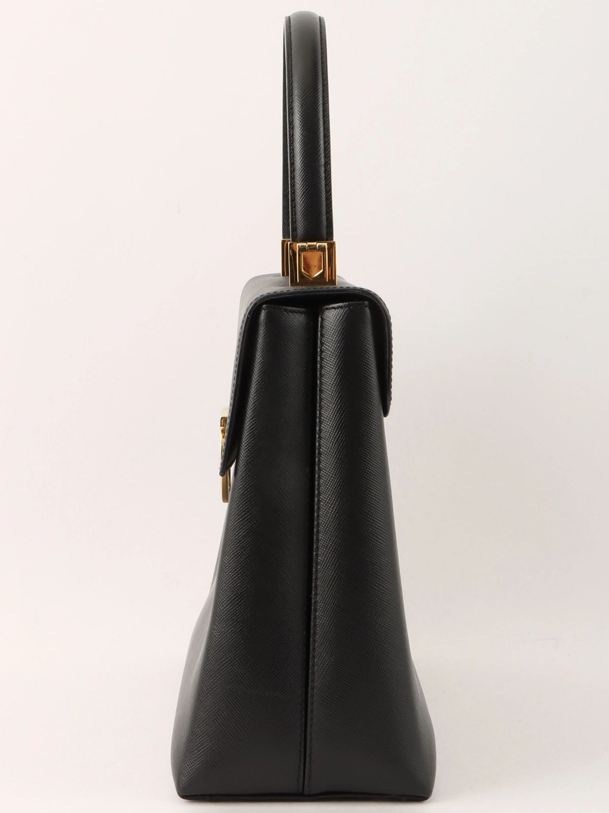 ガンチーニプレート2wayバッグ ブラック