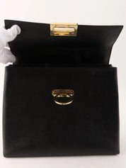 Gancini Plate 2-Way Bag Black