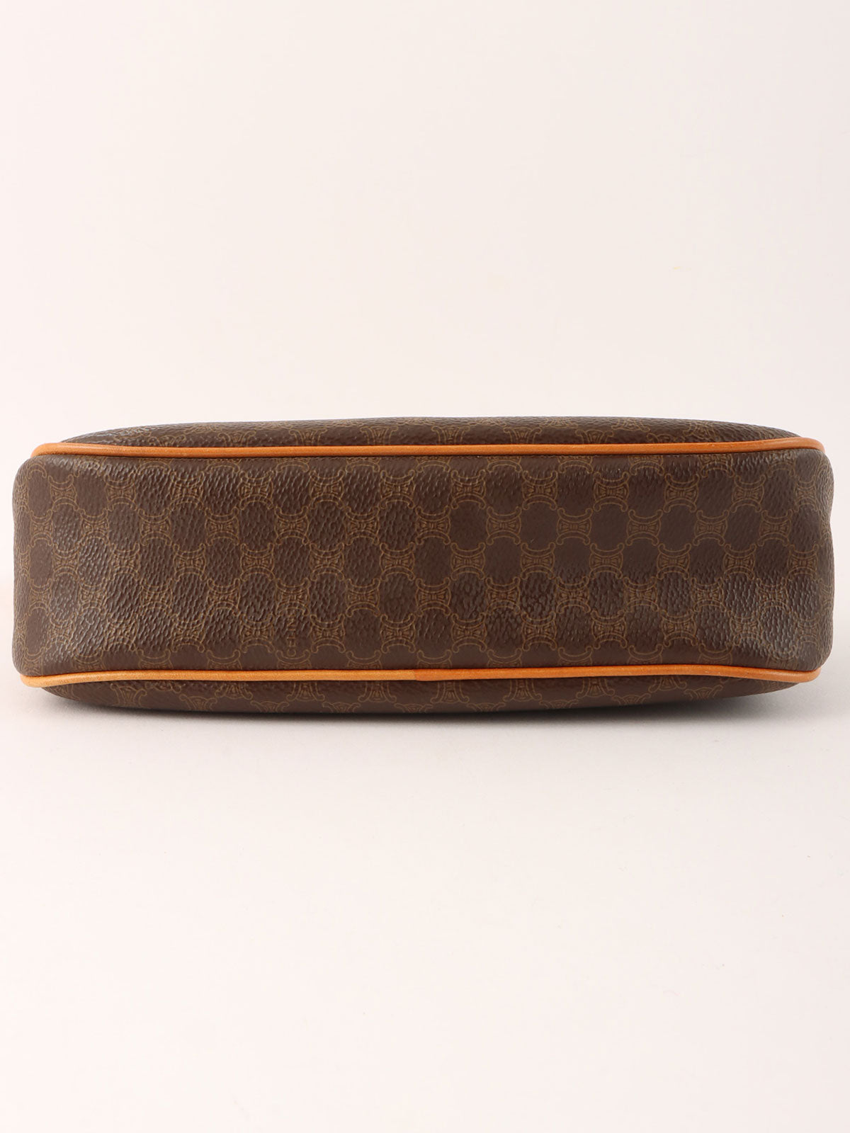Macadam Pattern Top Handle Bag Brown