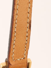 Macadam Pattern Top Handle Bag Brown