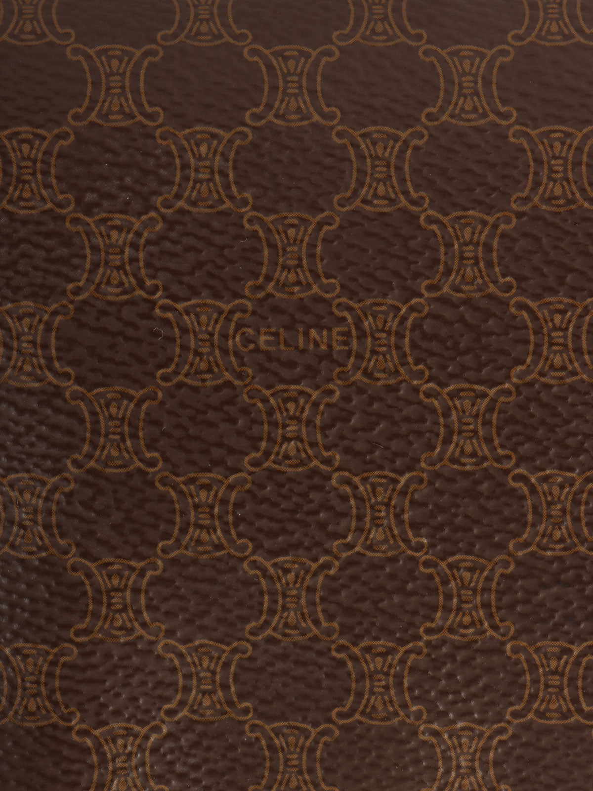Macadam Pattern Top Handle Bag Brown
