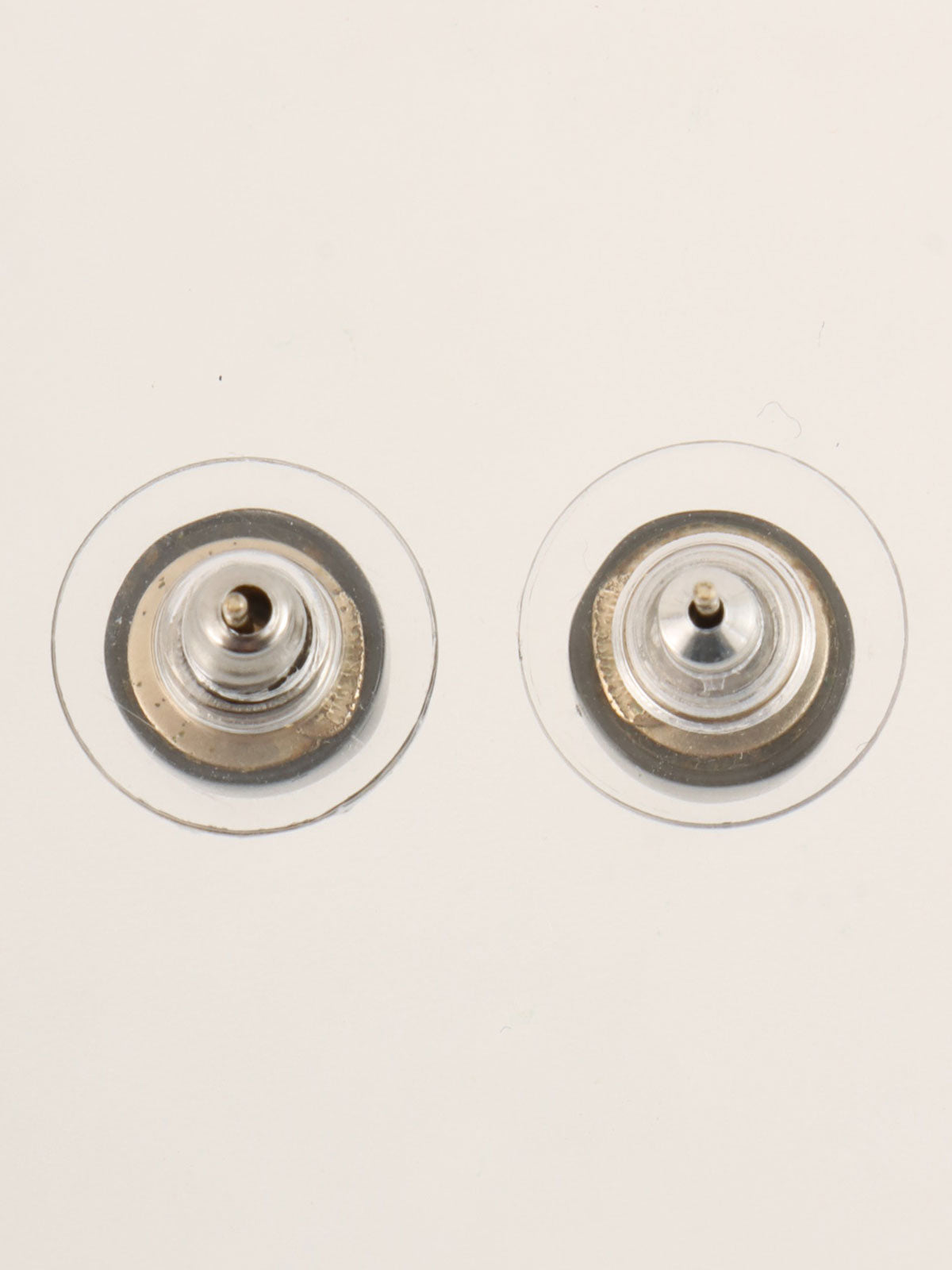 2006 Mini Round CC Mark Earrings, Black/Multi