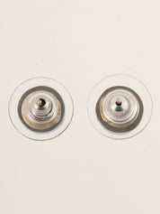 2006 Mini Round CC Mark Earrings, Black/Multi