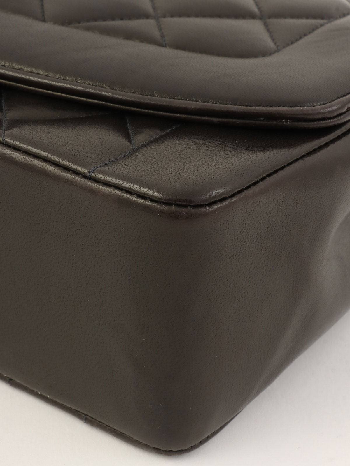 1992年頃製 ダイアナフラップチェーンバッグ25cm ブラック