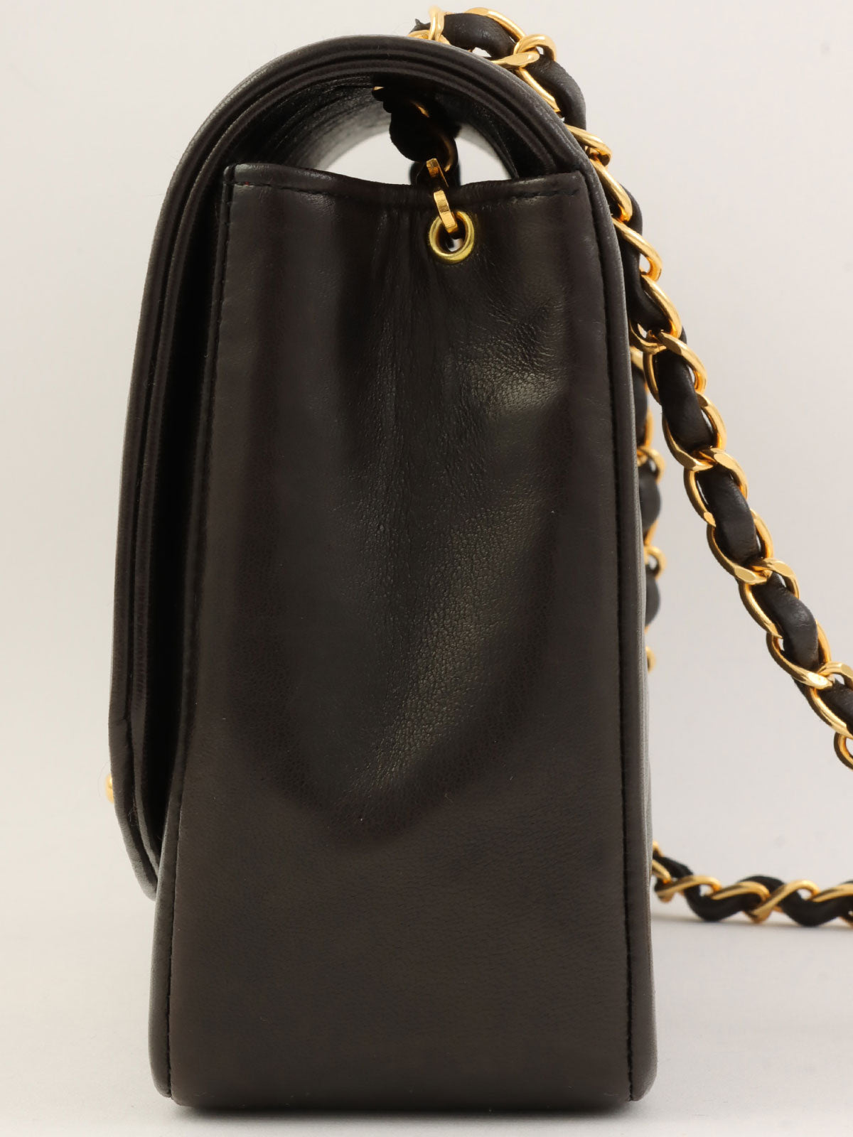1992年頃製 ダイアナフラップチェーンバッグ25cm ブラック