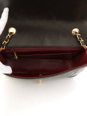 1992年頃製 ダイアナフラップチェーンバッグ25cm ブラック