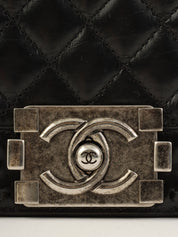 2014年頃製 ボーイシャネルチェーンショルダーバッグ ブラック