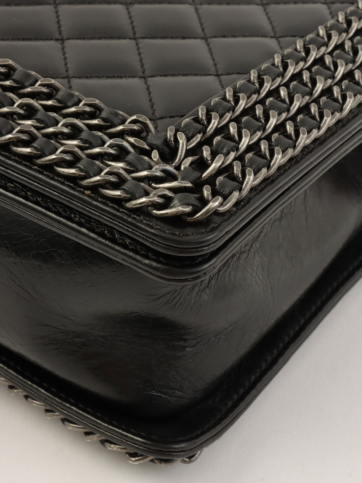 2014 Boy Chanel Chain Shoulder Bag in Black