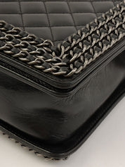 2014 Boy Chanel Chain Shoulder Bag in Black