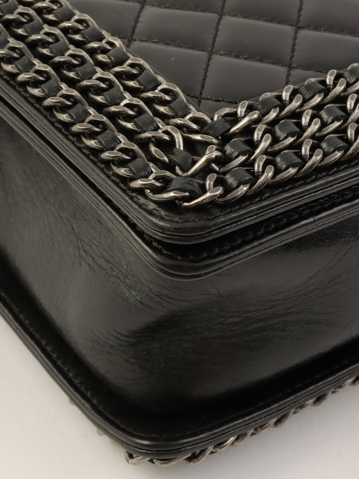 2014 Boy Chanel Chain Shoulder Bag in Black