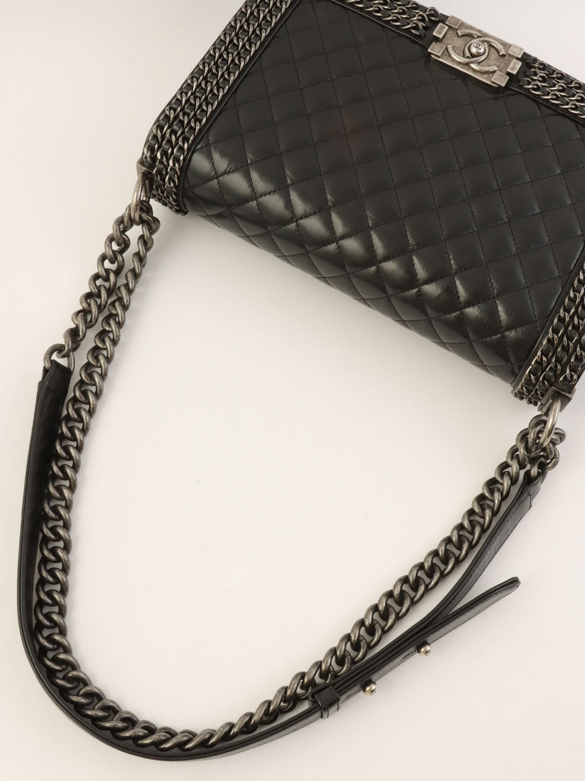 2014 Boy Chanel Chain Shoulder Bag in Black