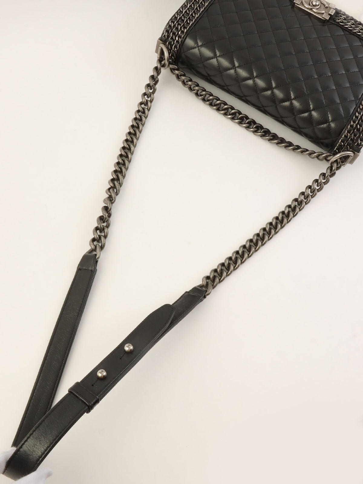 2014 Boy Chanel Chain Shoulder Bag in Black