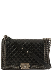 2014 Boy Chanel Chain Shoulder Bag in Black