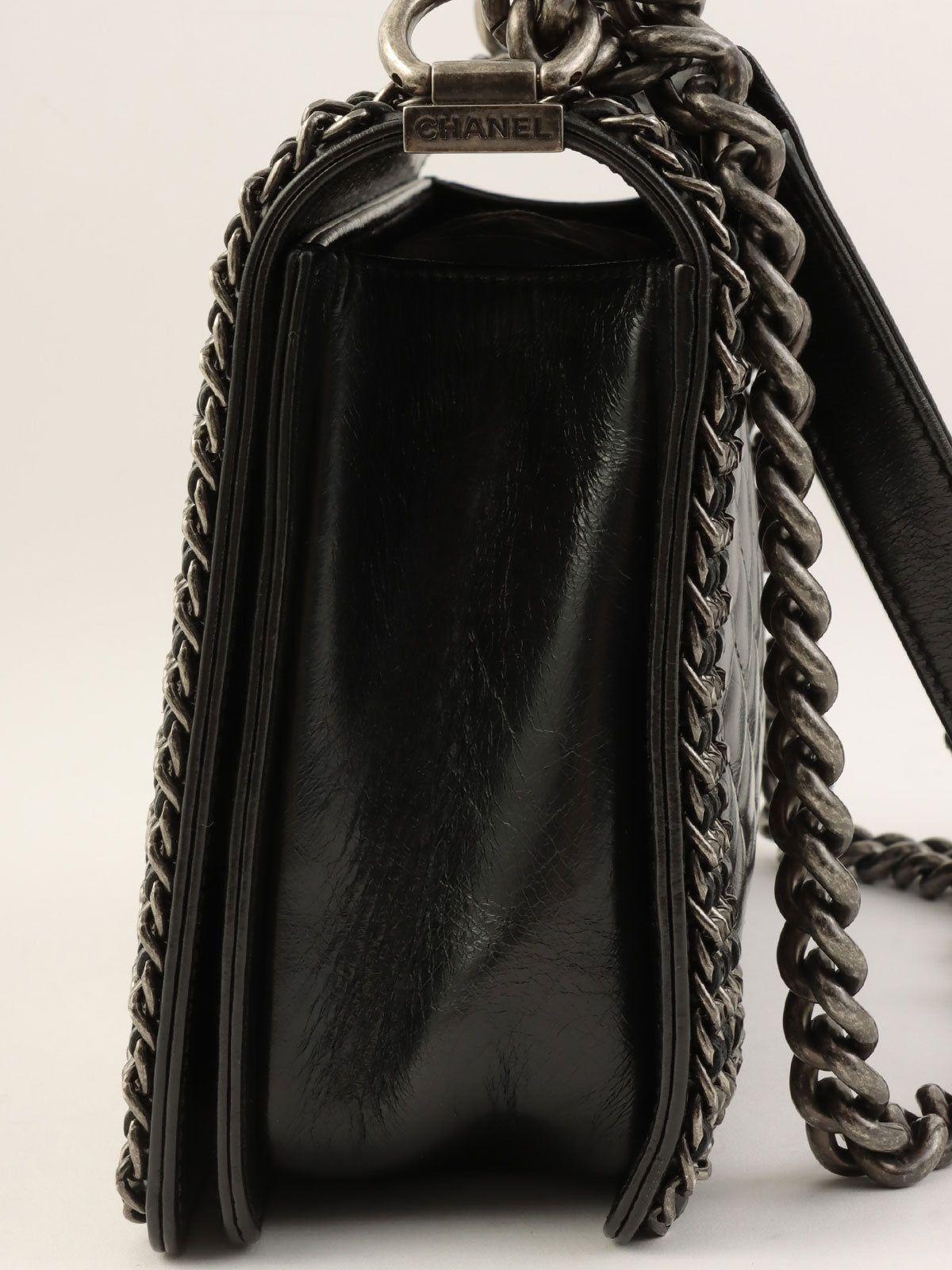 2014 Boy Chanel Chain Shoulder Bag in Black