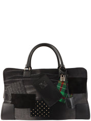 Patchwork Amazona Boston Bag in Black/Multi