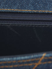 1997 年款 Denim CC 旋扣公文包，靛蓝色