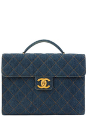 1997年頃製 デニムCCターンロックブリーフケース インディゴ