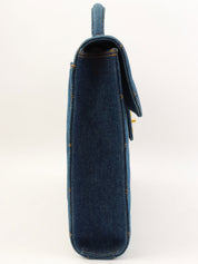 1997年頃製 デニムCCターンロックブリーフケース インディゴ