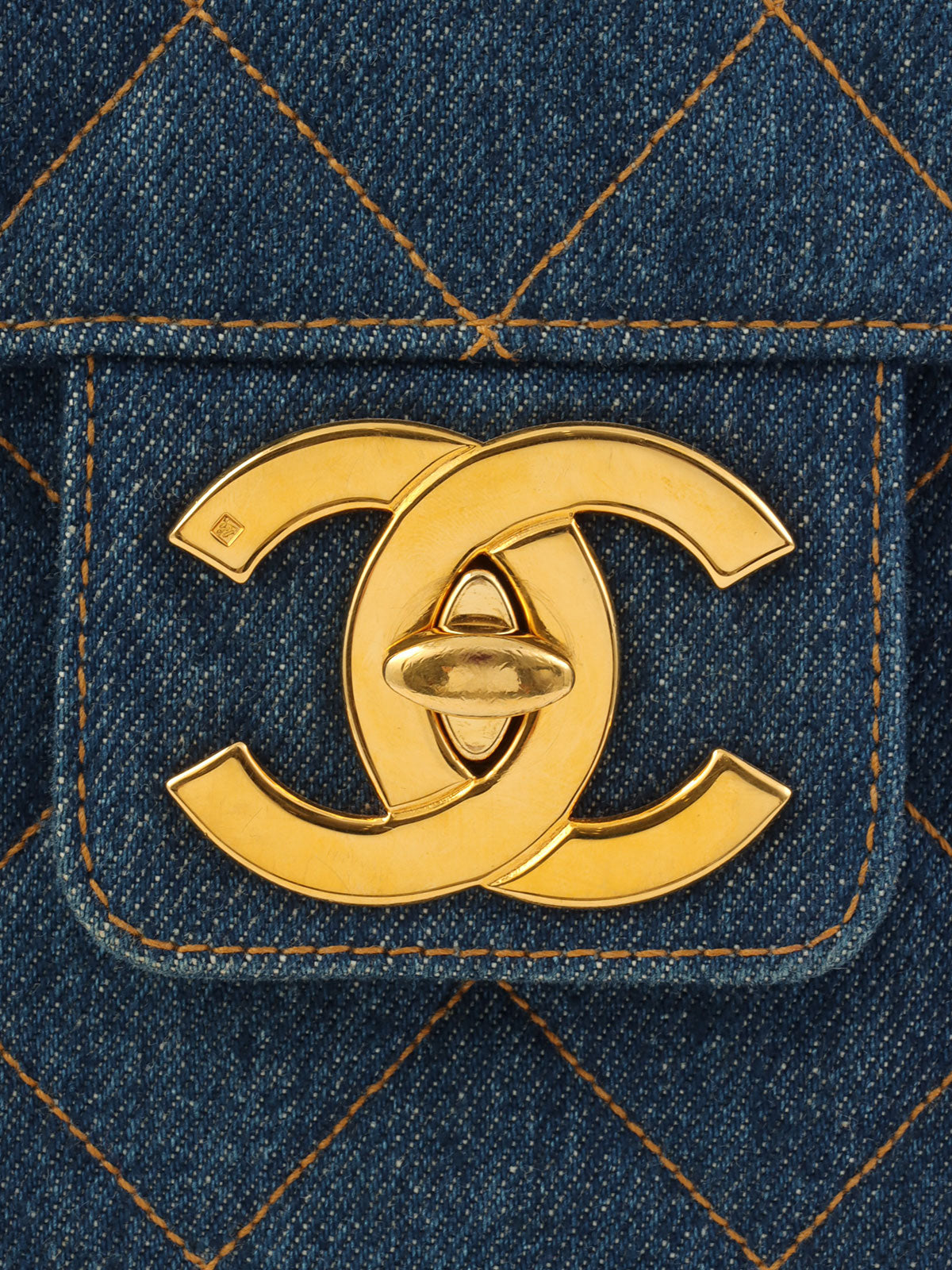 1997年頃製 デニムCCターンロックブリーフケース インディゴ