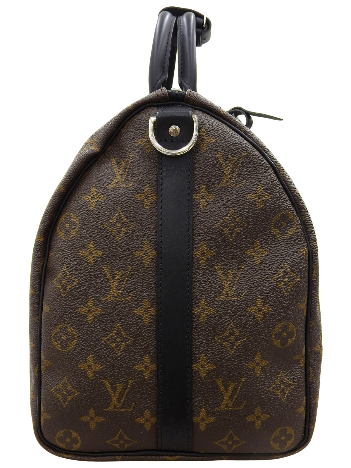 2009 Monogram Macaroni Keepall Bandouliere 45 in Brown/Black