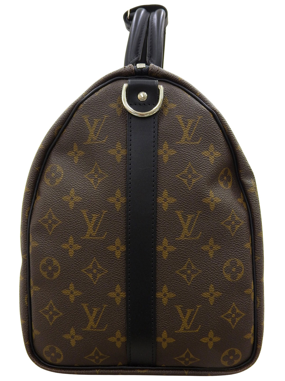 2009 Monogram Macaroni Keepall Bandouliere 45 in Brown/Black