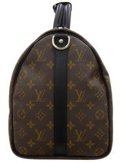 2009 Monogram Macaroni Keepall Bandouliere 45 in Brown/Black