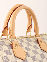 2007 Canvas Damier Azur Speedy 25 White