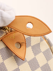 2007 Canvas Damier Azur Speedy 25 White