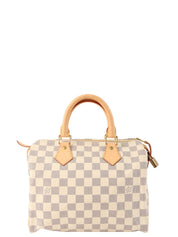 2007 Canvas Damier Azur Speedy 25 White