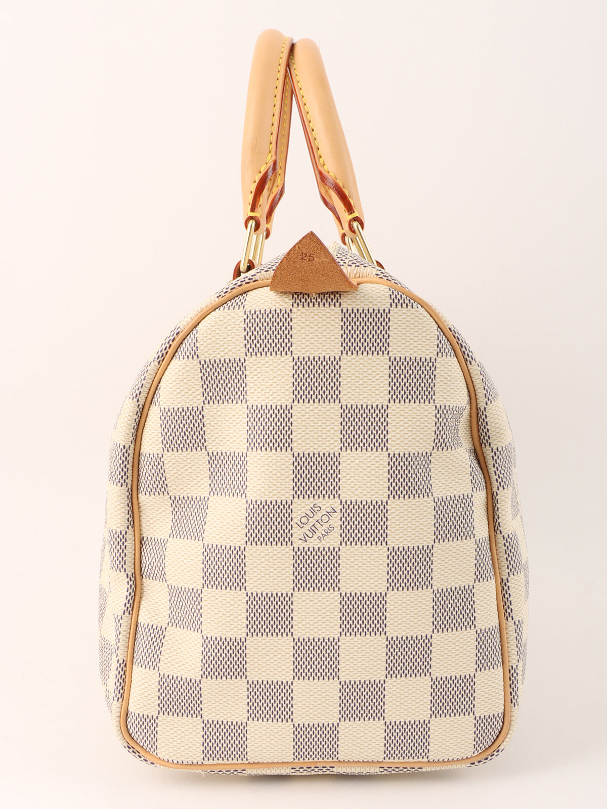 2007 Canvas Damier Azur Speedy 25 White