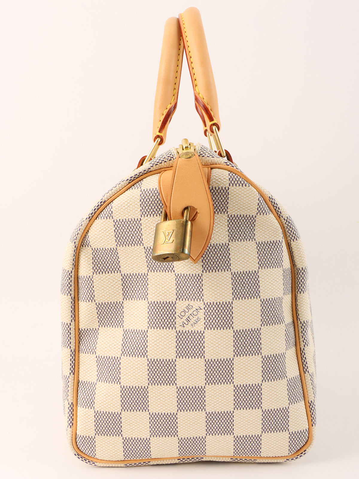 2007 Canvas Damier Azur Speedy 25 White