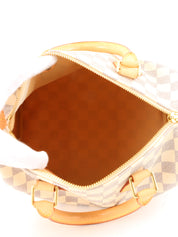 2007 Canvas Damier Azur Speedy 25 White