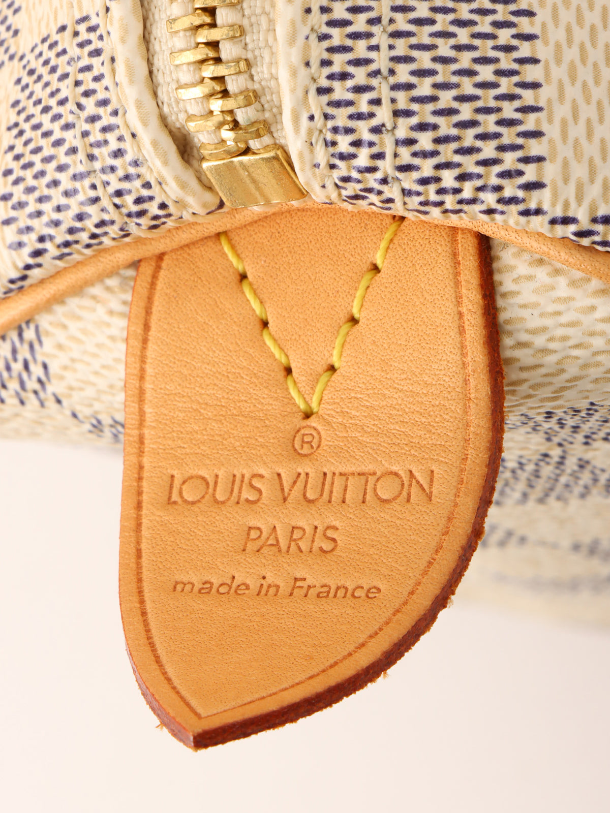 2007年制 帆布Damier Azur Speedy25 白色