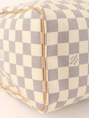 2007 Canvas Damier Azur Speedy 25 White