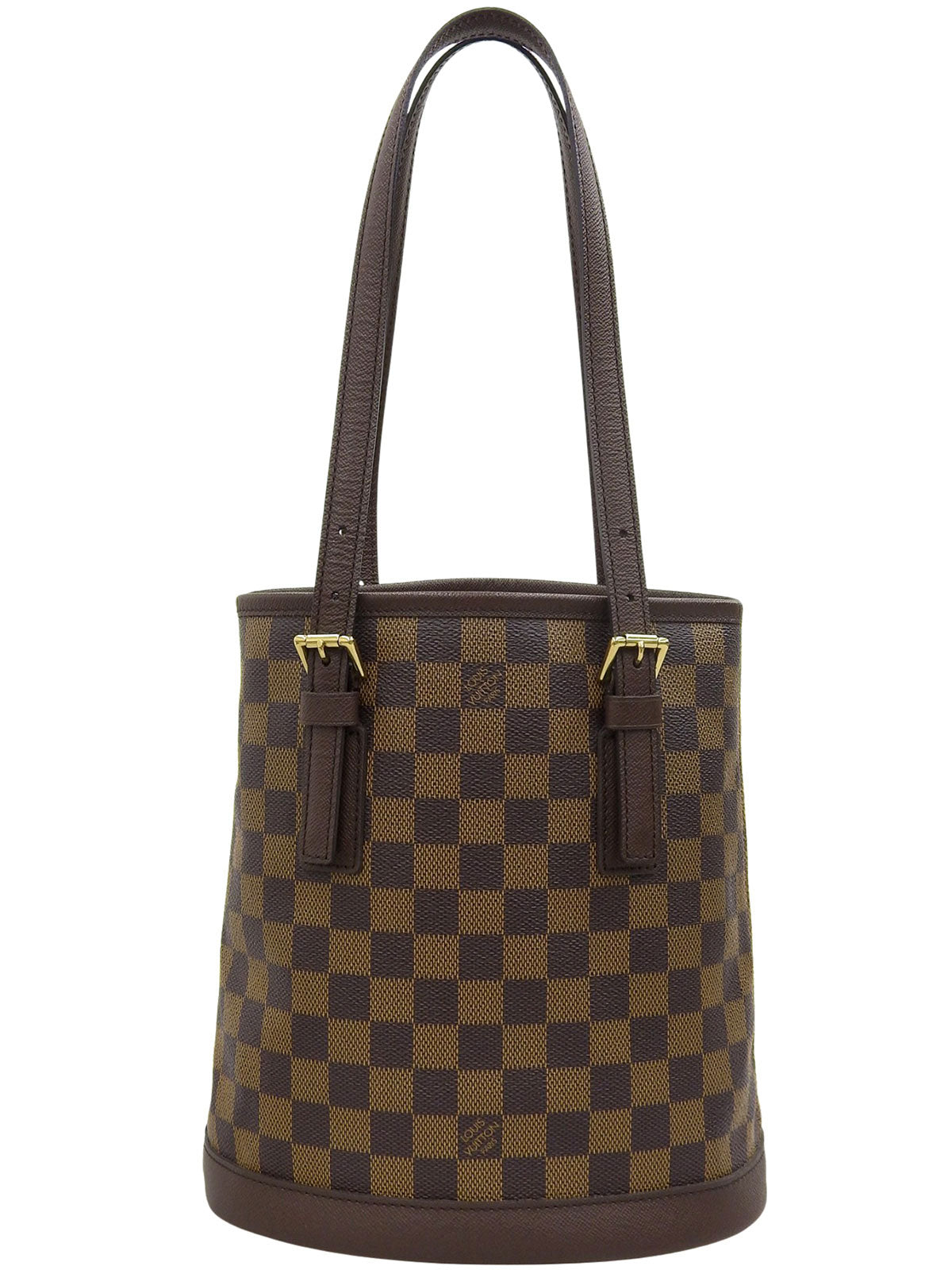 2001 Damier Canvas Mare Tote Bag Brown