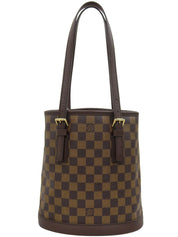 2001 Damier Canvas Mare Tote Bag Brown