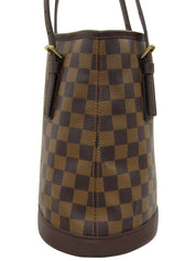 2001 Damier Canvas Mare Tote Bag Brown