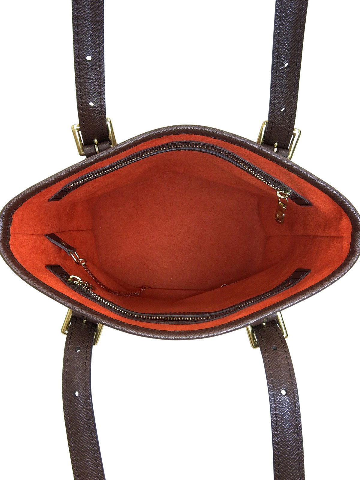 2001 Damier Canvas Mare Tote Bag Brown