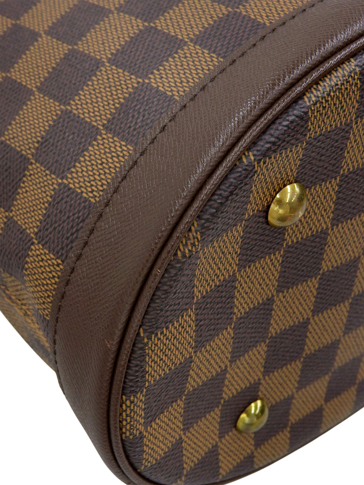 2001 Damier Canvas Mare Tote Bag Brown