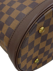 2001 Damier Canvas Mare Tote Bag Brown