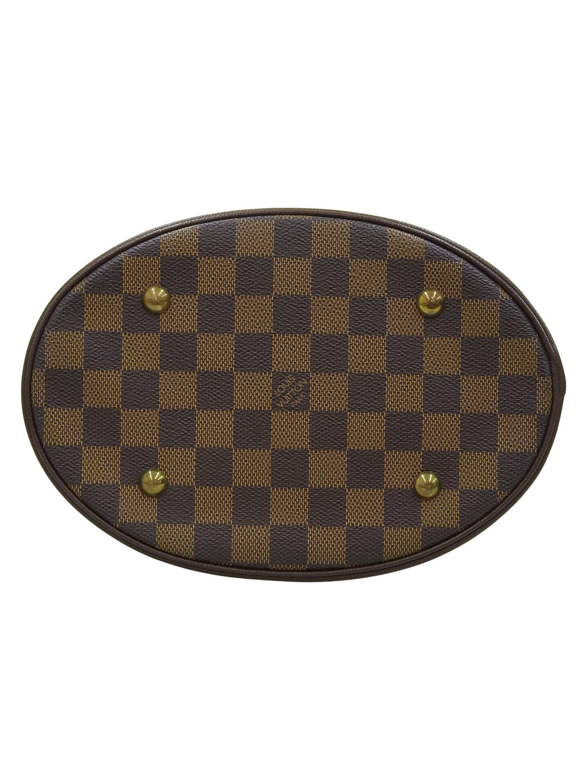 2001 Damier Canvas Mare Tote Bag Brown