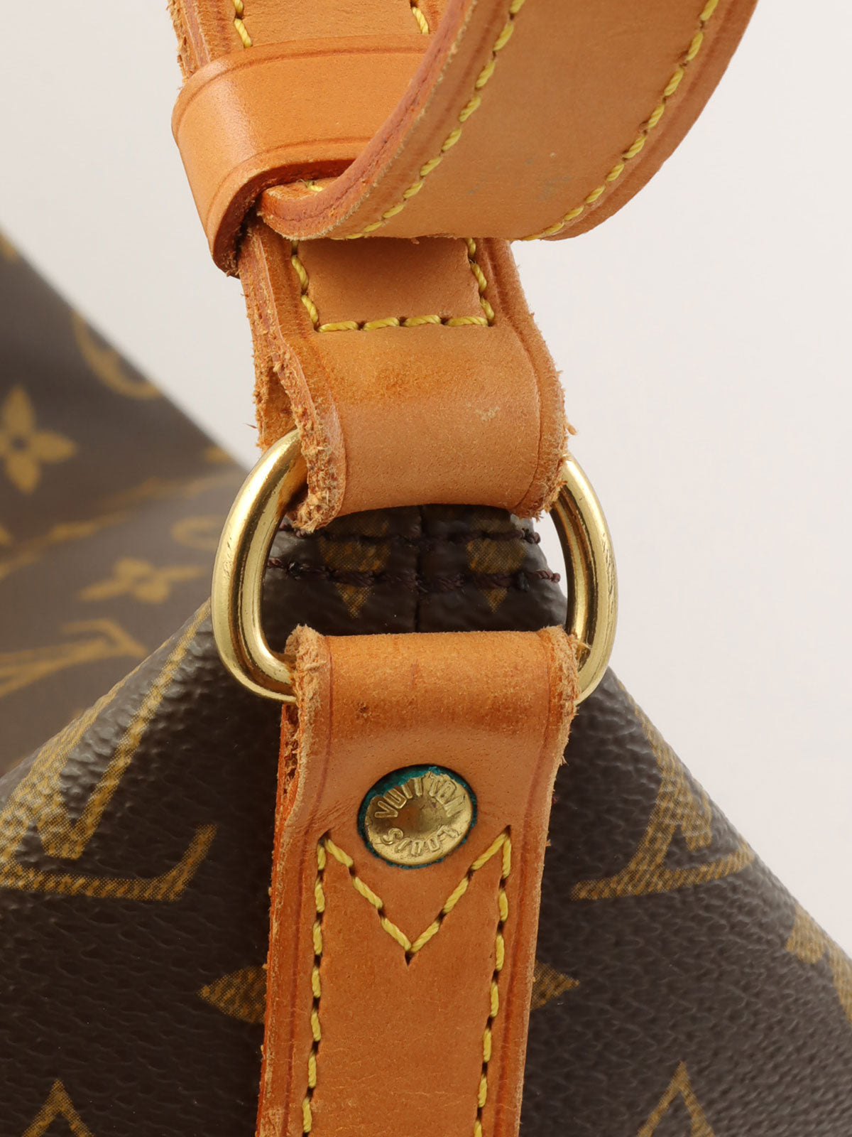 2001 Sharon Stone Collaboration Canvas Monogram Am First Three Brown