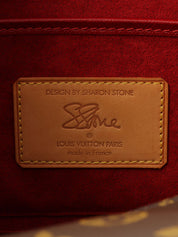 2001年莎朗·斯通合作款帆布字母组合图案 Am First Three Brown