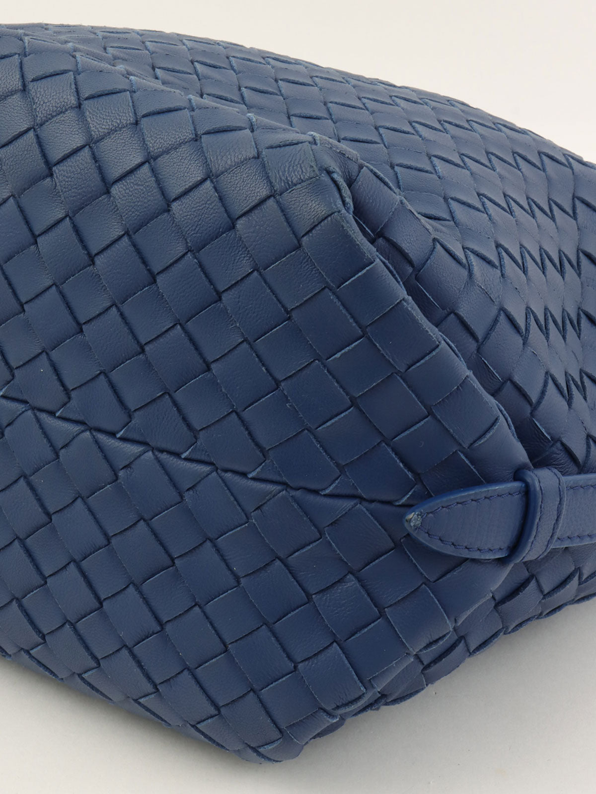 蓝色 Intrecciato 单肩包