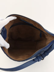 蓝色 Intrecciato 单肩包