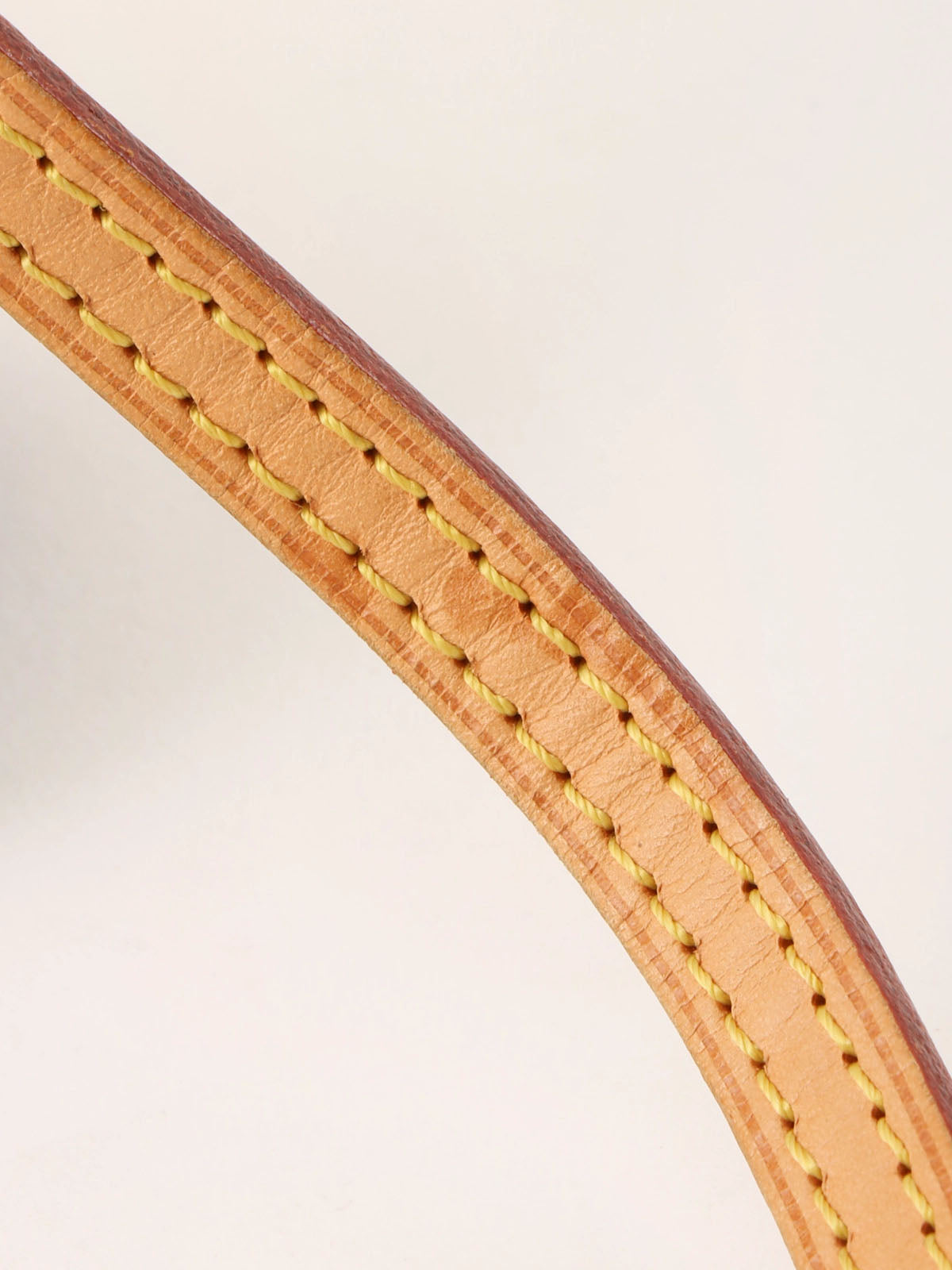 2015年製　キャンバスモノグラムポシェットナノパラス　ブラウン／レッド