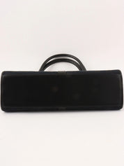 Canvas GG Pattern Jackie Shoulder Bag in Black