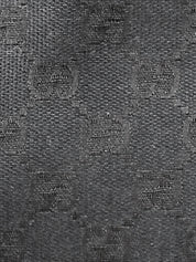 Canvas GG Pattern Jackie Shoulder Bag in Black